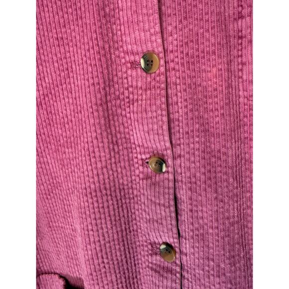 Appleseed Women's Corduroy Shirt Jacket Button Up Plus Pink Cabin Size 2X - Picture 6 of 11